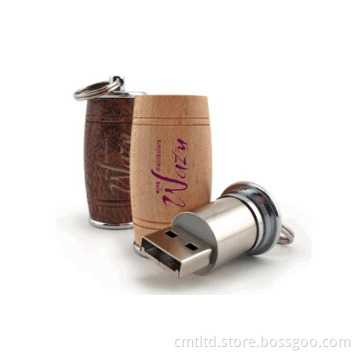 Wood Custom USB Stick USB Pen Drive with Engraving Logo Branded Flash Drive (WD012)